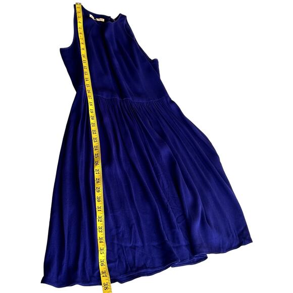 Rebecca Taylor Mini Dress Women Size 8 Blue Coquette Flowy Sleeveless Party - Picture 6 of 12